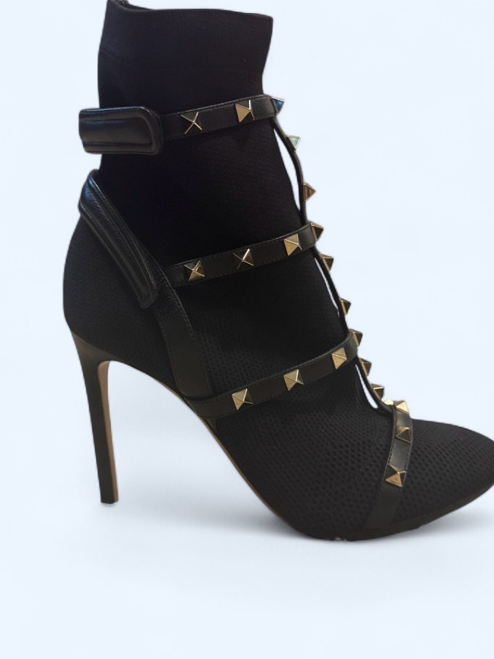 Valentino Rockstud High Heel Ankle Boot